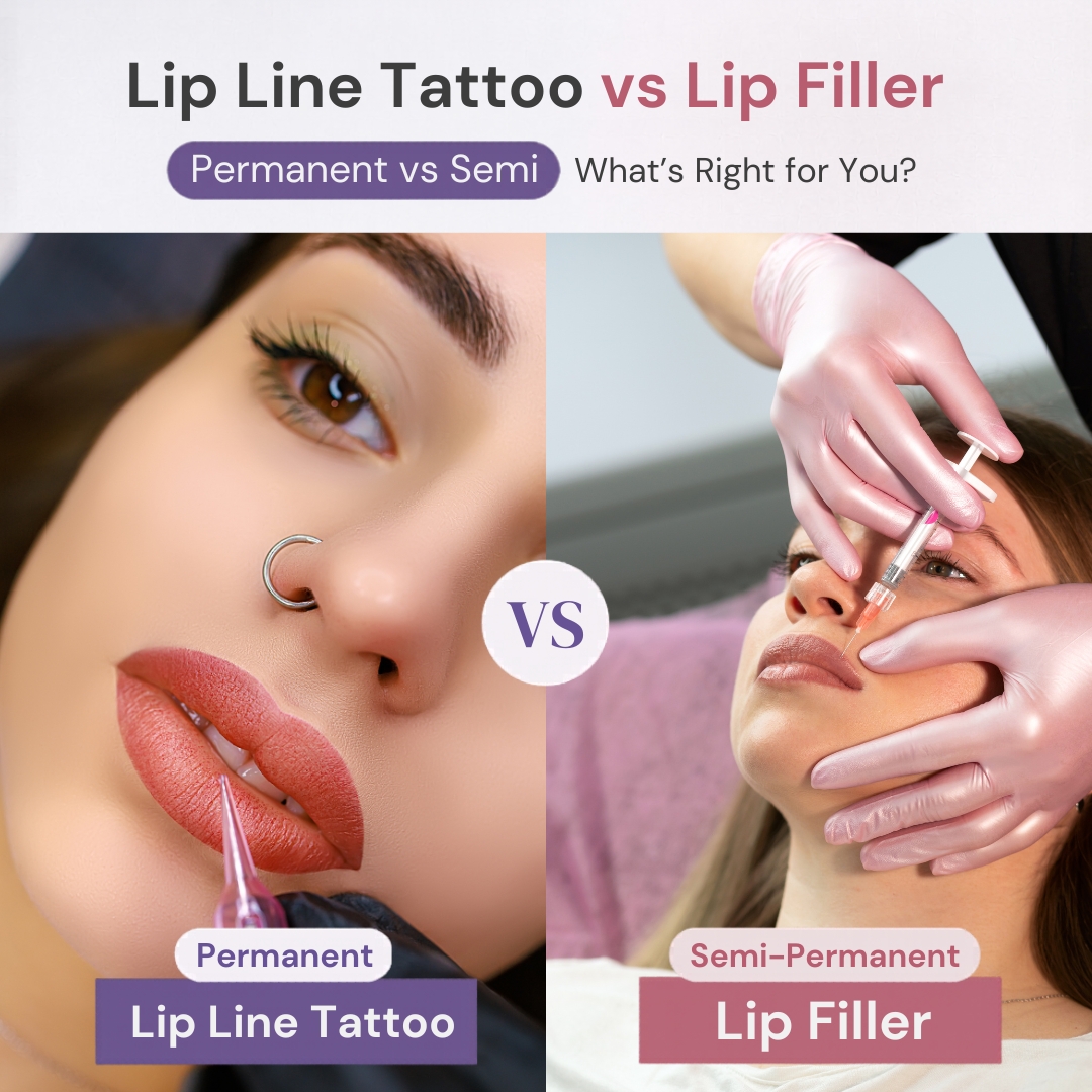 Lip Line Tattoo vs Lip Filler: Permanent vs Semi
