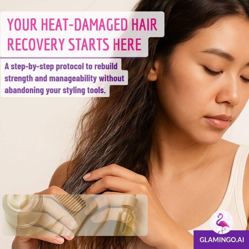 Heat-Damaged Hair Recovery Protocol: Step-by-Step | Glamingo Beauty & Wellness Blog