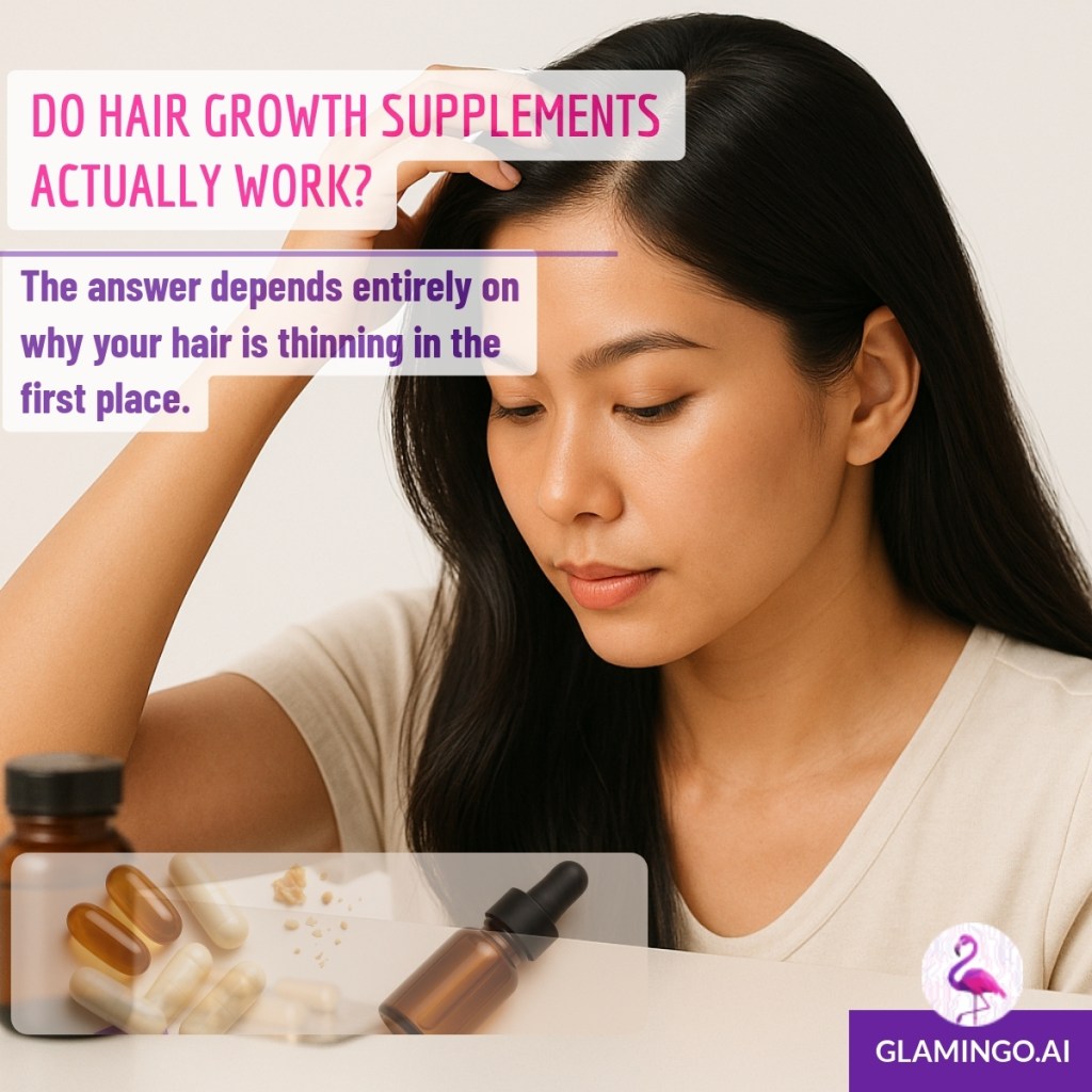 How Hair Growth Supplements Work — And When They Don't | Glamingo Beauty & Wellness Blog