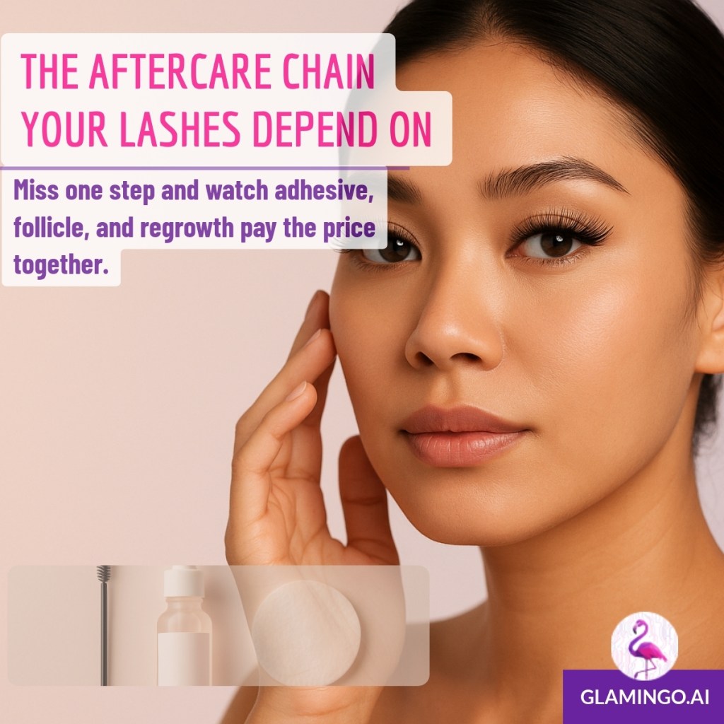 Lash Extensions & Natural Lash Loss: The Aftercare Chain | Glamingo Beauty & Wellness Blog